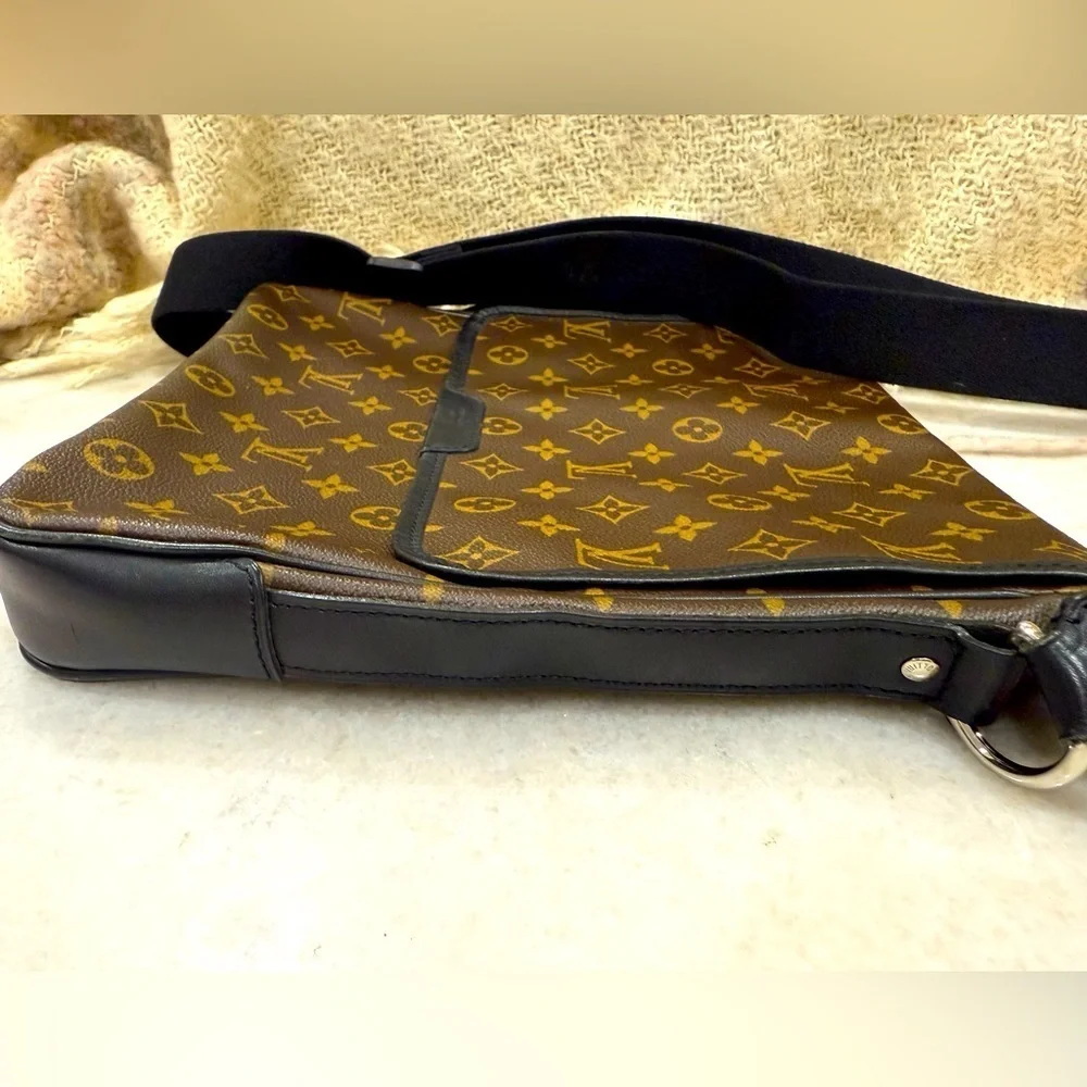 Louis Vuitton Monogram Messenger Bag in Brown and Black